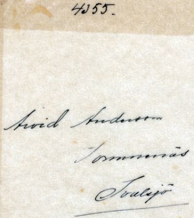Arvid Andersson Sommenäs Svalsjö
Arvid Andersson Sommenäs Svalsjö
Nyckelord: Andersson Sommenäs