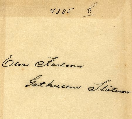 Elsa Karlsson Gatkullen Slätmon
