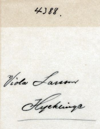 Viola Larsson Hycklinge
Viola Larsson Hycklinge
Nyckelord: Larsson Hycklinge