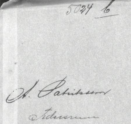 Anders Patriksson Tidersrum
