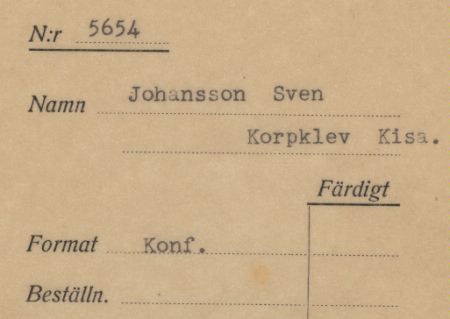 Johansson Sven Korpklev Kisa
Johansson Sven Korpklev Kisa
Nyckelord: Johansson Korpklev