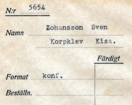 Johansson Sven Korpklev Kisa
Johansson Sven Korpklev Kisa
Nyckelord: Johansson Korpklev