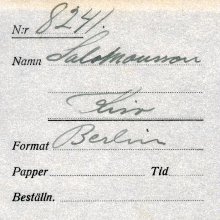 Salomonsson Kisa
Salomonsson Kisa
Nyckelord: Salomonsson Kisa