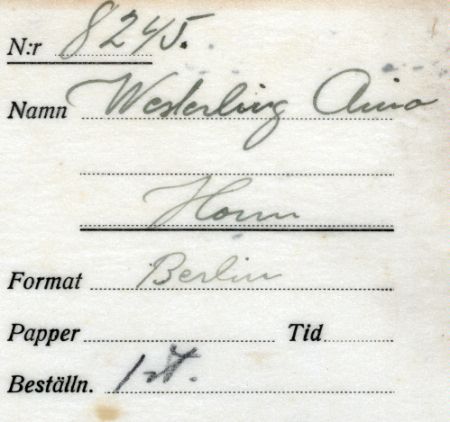 Westerling Aina Horn
Westerling Aina Horn
Nyckelord: Westerling Horn