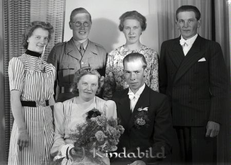 Svensson Josef Väprödsle Ulrika
raja
Svensson Josef  
Brudpar och ytterligare två kvinnor och två män
Nyckelord: Svensson Viprödsle Mellangård