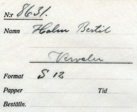 Holm Bertil Verveln
Holm Bertil Verveln
Nyckelord: Holm Verveln