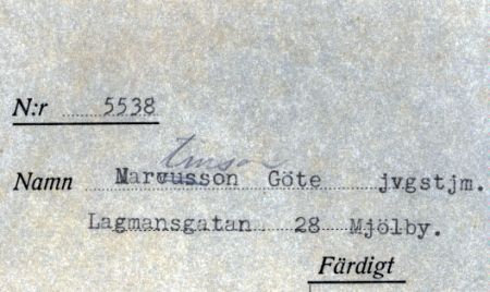 Martinsson Göte jvgstjm Lagmansgatan 28 Mjölby
Martinsson Göte jvgstjm Lagmansgatan 28 Mjölby
Nyckelord: Martinsson Mjölby