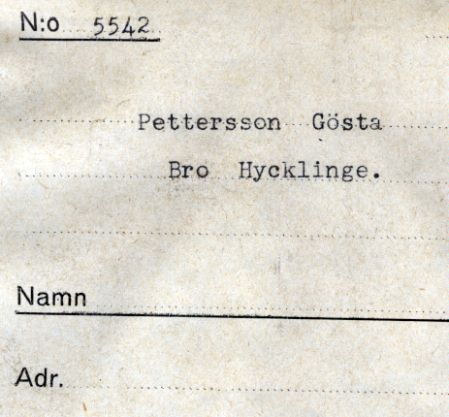 Pettersson Gösta Bro Hycklinge
Pettersson Gösta Bro Hycklinge
Nyckelord: Pettersson Bro