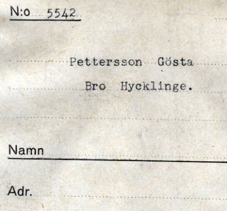 Pettersson Gösta Bro Hycklinge
Pettersson Gösta Bro Hycklinge 
Nyckelord: Pettersson Bro