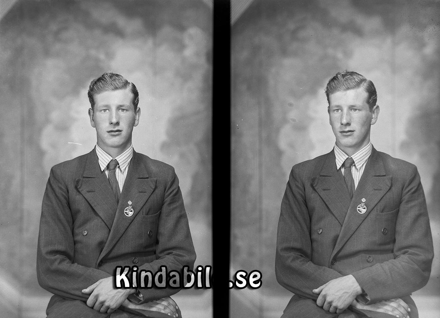 Einar Larsson Björntorp Tidersrum
raja
Man klädd i skjorta slips och kavaj

raja
Einar Larsson född 1925 i Tidersrum.
1950 var han lantbrukselev i Sommenäs.
1970 bodde han i Folkabo Skaraborgs län. 
Källa: Gerd Pettersson

Nyckelord: Larsson Tidersrum