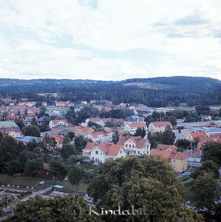 Kindavyer
raja
Bild som troligen är tagen från kyrktornet i Kisa kyrka ned mot torget
