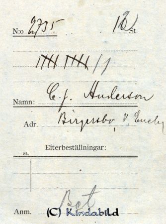 C J Andersson Birgersbo V Eneby
Andersson Birgersbo
Nyckelord: Andersson Birgersbo