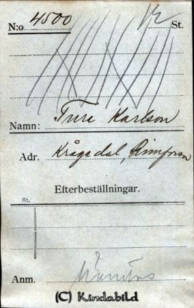 Ture Karlsson Krågedal Rimforsa
Ture Karlsson Krågedal Rimforsa
Nyckelord: Karlsson Krågedal