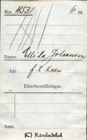 Ellida Johansson f t Kisa
Ellida Johansson f t Kisa
Porträtt 2 kvinnor
Nyckelord: Ellida Johansson