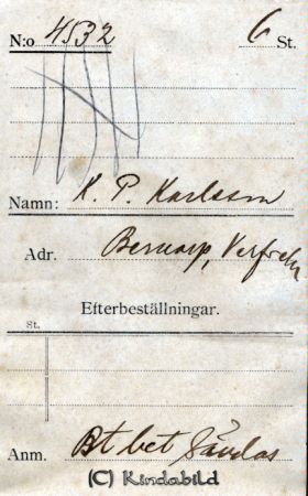 K P Karlsson Bernarp Verfveln
K P Karlsson Bernarp Verfveln
Nyckelord: Karlsson Bernarp
