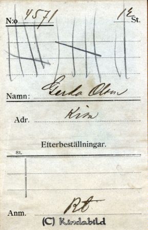 Gerda Olsson Kisa
Gerda Olsson Kisa
Nyckelord: Gerda Olsson
