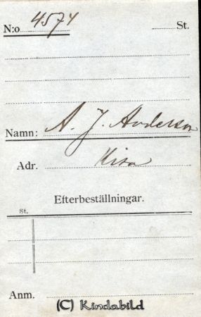 A J Andersson Kisa
Nyckelord: Andersson