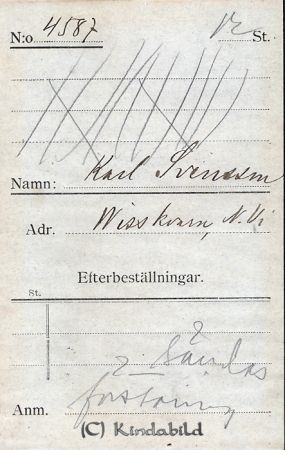 Karl Svensson Wisskvarn N Vi
Karl Svensson Wisskvarn N Vi
Nyckelord: Svensson Wisskvarn