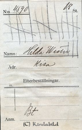Hilda Wester Kisa
Hilda Wester Kisa
Nyckelord: Hilda Wester