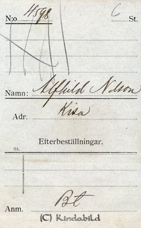 Alfhild Nilsson Kisa
Alfhild Nilsson Kisa
Nyckelord: Alfhild Nilsson
