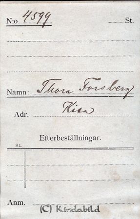 Thora Forsberg Kisa
Nyckelord: Thora Forsberg