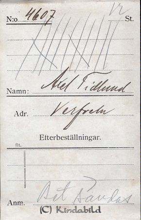 Axel Tidlund Verfveln
Axel Tidlund Verfveln 
Nyckelord: Tidlund Verfveln