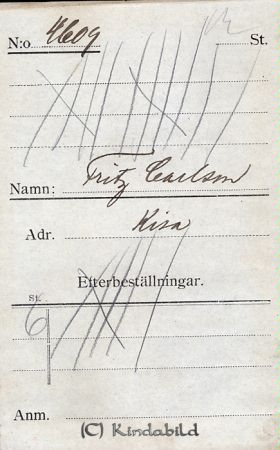 Fritz Carlsson  Kisa
Fritz Carlsson  Kisa
Nyckelord: Fritz Carlsson