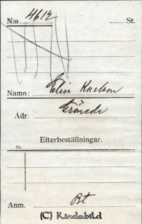 Elin Karlsson, Grönede
Beställningstext: Elin Karlsson, Grönede 
