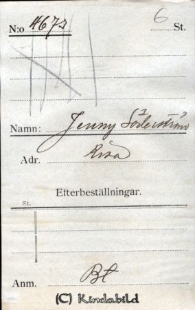 Jenny Söderström Kisa
Jenny Söderström Kisa
Nyckelord: Söderström Kisa