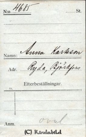 Anna Karlsson Ryda Björkfors
Anna Karlsson Ryda Björkfors
Nyckelord: Karlsson Ryda
