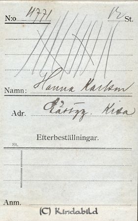 Hanna Karlsson Gästgg Kisa
Hanna Karlsson Gästgg Kisa
Nyckelord: Hanna Karlsson