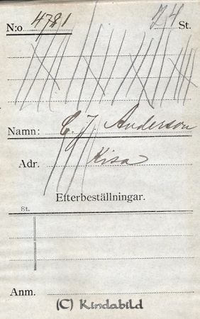C J Andersson Kisa
C J Andersson Kisa
Nyckelord: C J Andersson