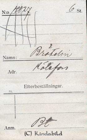Brötlin Kölefors
Brötlin Kölefors
Nyckelord: Brötlin Kölefors