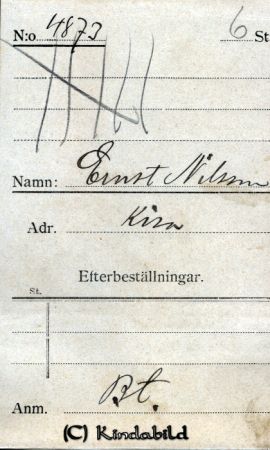 Ernst Nilsson Kisa
Ernst Nilsson Kisa
Nyckelord: Nilsson Kisa