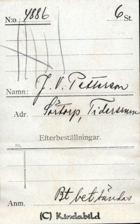 J V Pettersson  Sörtorp Tidersrum
J V Pettersson  Sörtorp Tidersrum
Nyckelord: Pettersson Sörtorp