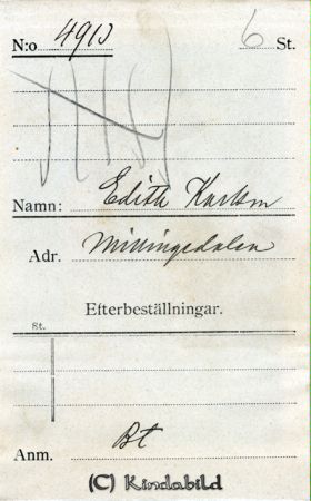 Edith Karlsson Millingedalen
Edith Karlsson Millingedalen
Nyckelord:  Karlsson Millingedalen