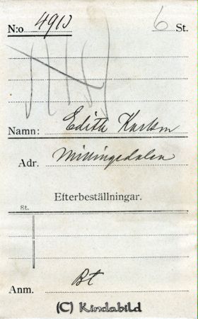 Edith Karlsson Millingedalen
Edith Karlsson Millingedalen
Nyckelord: Karlsson Millingedalen