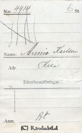 Annie Karlsson Kisa
Annie Karlsson Kisa
Nyckelord: Annie Karlsson