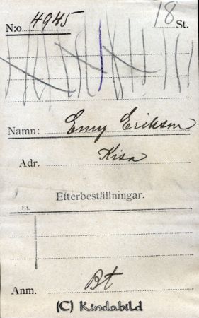 Emy Eriksson Kisa
Emy Eriksson Kisa
Nyckelord: Emy Eriksson