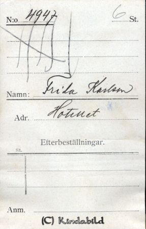 Frida Karlsson Hotellet
Frida Karlsson Hotellet
Nyckelord: Karlsson Hotellet