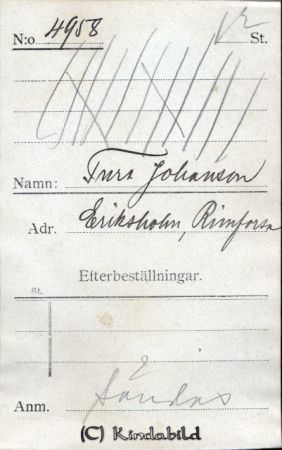 Ture Johansson Eriksholm Rimforsa
Ture Johansson Eriksholm Rimforsa
Nyckelord: Johansson Eriksholm
