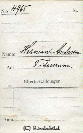 Herman Andersson Tidersrum
Herman Andersson Tidersrum
Nyckelord: Andersson Tidersrum