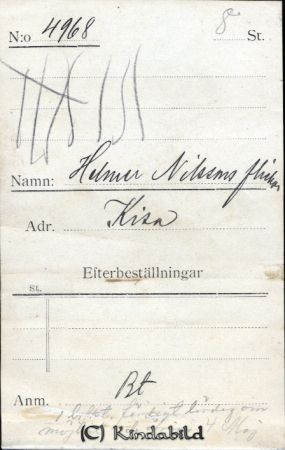 Helmer Nilssons flickor Kisa
Helmer Nilssons flickor Kisa
Nyckelord: Nilssons flickor