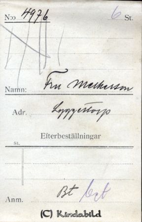 Fru Melkersson Lyggestorp
Fru Melkersson Lyggestorp
Nyckelord: Melkersson Lyggestorp