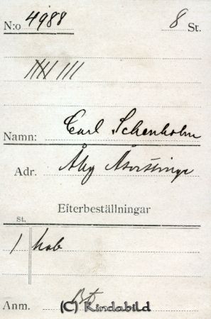 Carl Schenholm Åby Åsvittinge
Carl Schenholm Åby Åsvittinge
Nyckelord: Schenholm Åby
