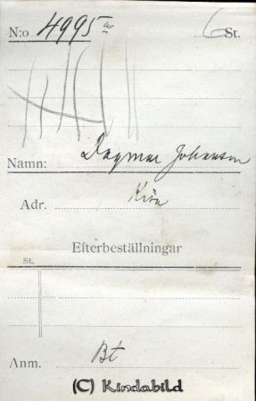 Dagmar Johansson Kisa
Dagmar Johansson Kisa
Nyckelord: Dagmar Johansson