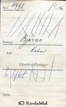 Bjärne Kisa
Bjärne Kisa
Nyckelord: Bjärne Kisa