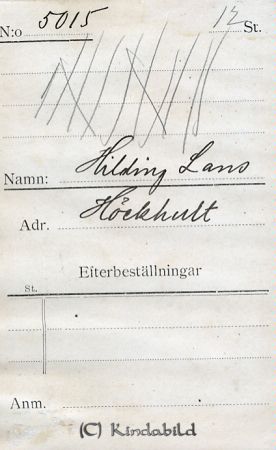 Hilding Lans Höckhult
Hilding Lans Höckhult
Nyckelord: Lans Höckhult