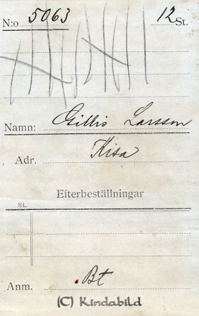 Gillis Latsson Kisa
Gillis Latsson Kisa
Nyckelord: Gillis Latsson