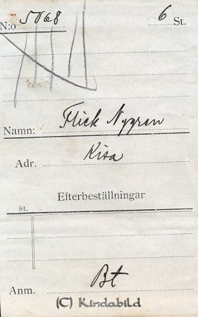 Flick Nygren Kisa
Flick Nygren Kisa
Nyckelord: Flick Nygren